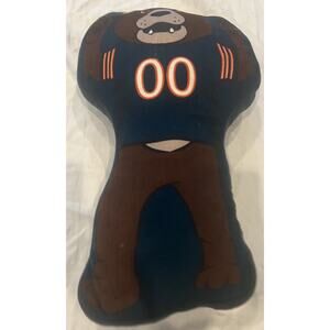 CHICAGO BEARS PLUSHLETE MASCOT THROW PILLOW - BLUE